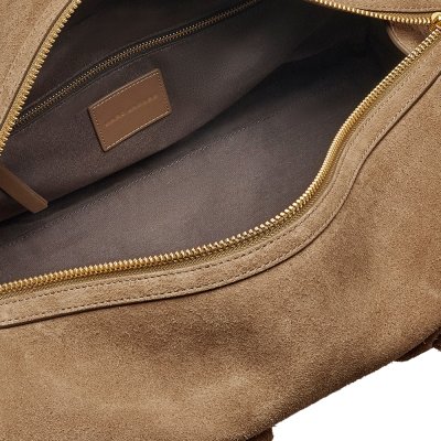 THE BABE CITY TOTE IN FELTED SUEDE